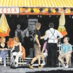 生井ケルン代表作　モンパルナスのカフェ